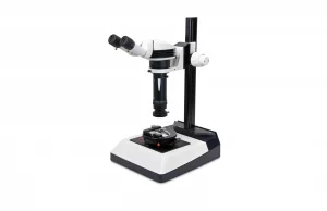 Leica Z16 APO Makroskop mit Binotubus und Durchlichtbasis TL RC, rechtsseitig